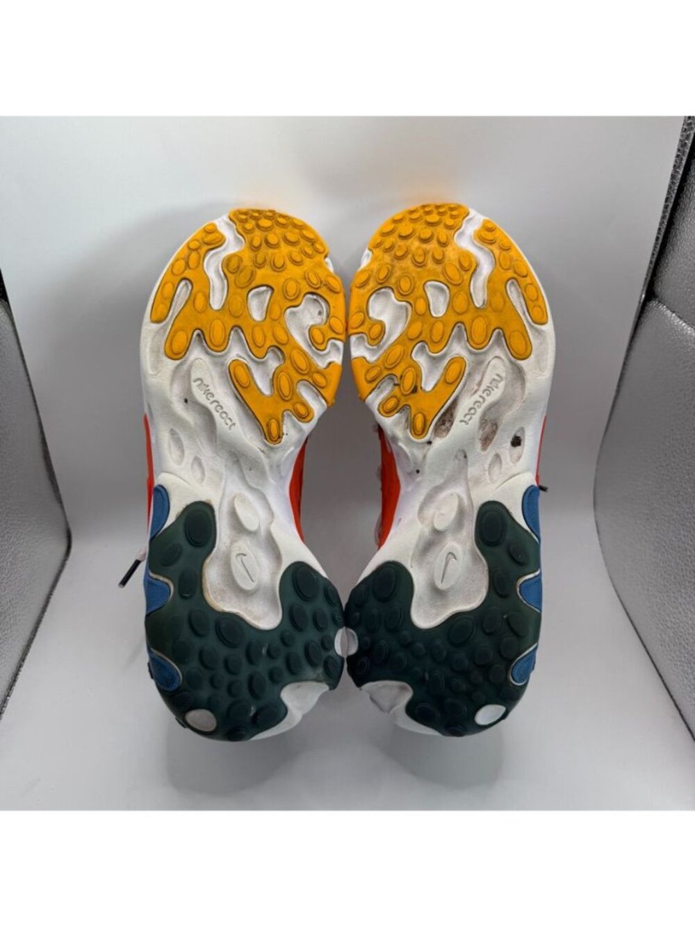 Nike React Presto Breezy Thursday White Orange Blue Mens Running Shoes Size 9.5 - Picture 7 of 8